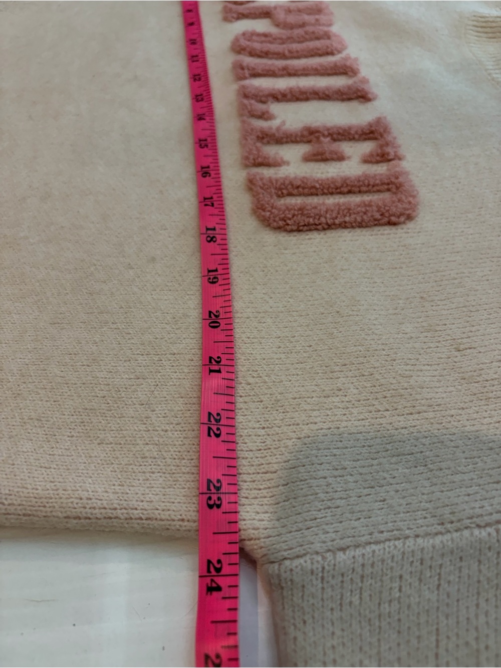 Twik Simons “Spoiled” Cream Oversized Sweater S - Picture 6 of 10